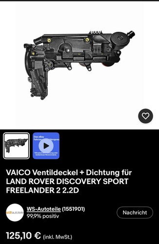 Vaico ventildeckel dichtung - vaico, +